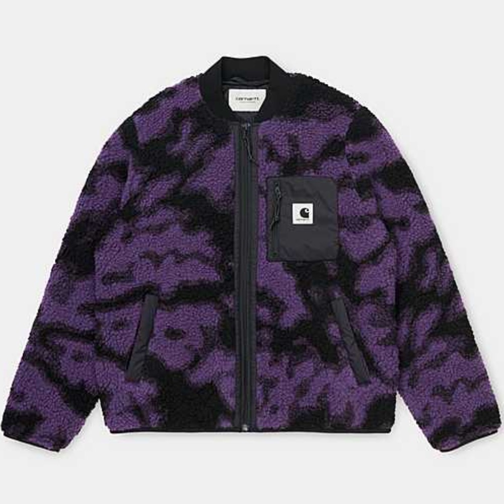 Carhartt WIP Blur Camo Fleece Janet Liner Jacket - Picture 1 of 7